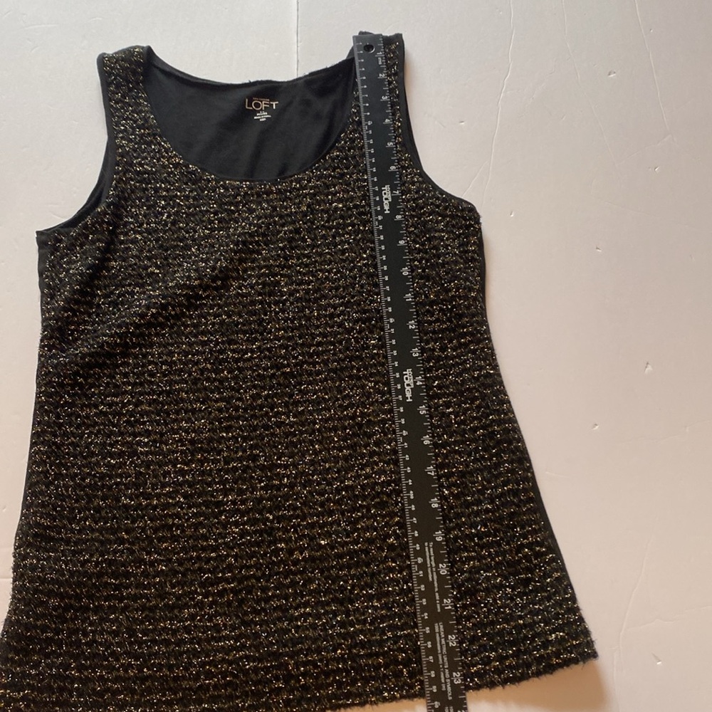 LOFT Gold‎ Sparkling Tank Top - Picture 5 of 6